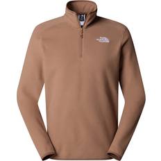 The North Face Glacier 1/4 Zip Fleece Jumper - Brown