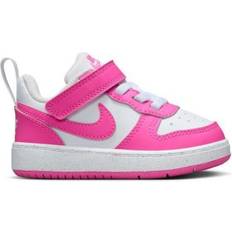 Nike Court Borough Low Recraft Shoes - White/Laser Fuchsia