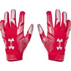 Gloves Under Armour Youth F8 Football Gloves Small Red/Silver
