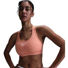 Orange - Sportswear Garment Bras Nike Swoosh Medium-Support Women's Padded Sports Bra - Orange
