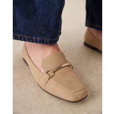 New Look Loafers I Mockaimitation Med Metalldetalj - Beige