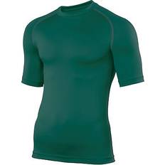 Green - Men Base Layer Tops Rhino Sports Base Layer Short Sleeve T-Shirt - Bottle Green