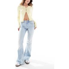 Stradivarius D04 Low Rise Flared Jeans - Light Blue