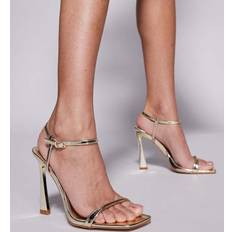 Simmi London Aeros Wide Fit Barely There Heeled Sandals - Gold