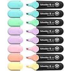 Schneider Skrivinstrument Textmarker 6+2 Karton Etui 8 Stycken Pastell