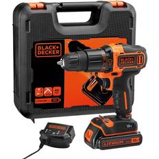Black and decker cordless drill Black & Decker 18V Li-ion Brushed Cordless Combi Drill KFBCD701D1K