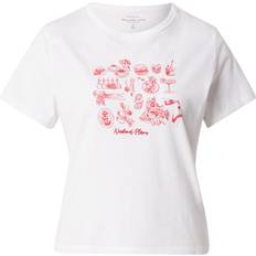 Blommiga T-shirts Abercrombie & Fitch T-shirt Weekend Plans Vit