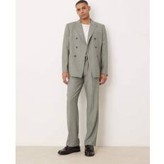 ASOS DESIGN Straight Leg Suit Trousers - Sage Green