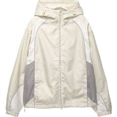Pull&Bear Overtøj Pull&Bear Træningsjakke Med Paneler - Beige