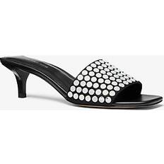 Black kitten heel sandals Michael Kors Merriam Studded Kitten Heel Sandal - Black