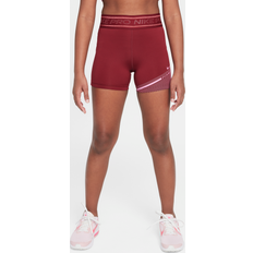 Nike Pro Girls' Dri-FIT Shorts - Red