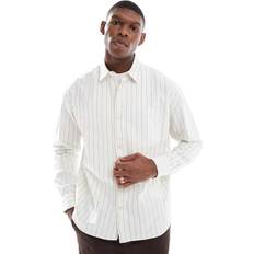 Natural Shirts New Look Stripe Oversized Shirt - Off White
