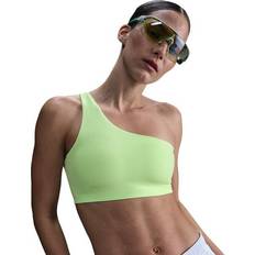 Nike Yellow Bras Nike Zenvy Asymmetrical Light-Support Padded Sports Bra - Yellow