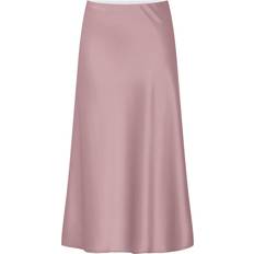 Recycled Materials Skirts Yas Pella Satin Midi Skirt - Lilas Pink