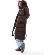 Threadbare Maxi Belted Puffer Coat - Brown