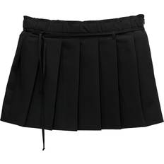 Pull&Bear Dame Nederdele Pull&Bear Nederdel Med Bindedetalje Og Plisseringer - Sort