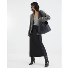 River Island Maxikjol I Satin - Svart