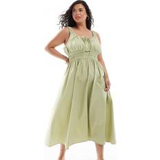 ASOS Kjoler ASOS Curve Midi Sundress Med Brede Stropper - Multifarvet