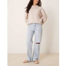 Abercrombie & Fitch Jeans Abercrombie & Fitch Low Rise Baggy Fit Jean Busted Knee Light Wash - Blue