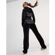 Juicy Couture Diamante JC Logo Joggers - Black