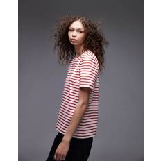 Arket Tops Arket Short Sleeve T-Shirt - Pink/Red Stripes