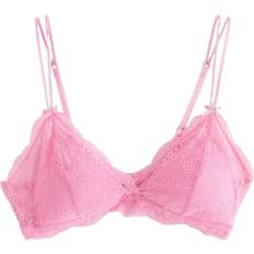 Lindex Kläder Lindex Bralette Med Blonder - Light Pink