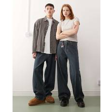 Weekday Astro Unisex Baggy Jeans - Mellanblå