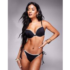 Guld Bikinier Boux Avenue Brasilianske Bikinitrusser Med Monokrome Kastesting - Guld