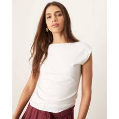 Abercrombie & Fitch Clothing Abercrombie & Fitch Seamless Scoop Back Top White