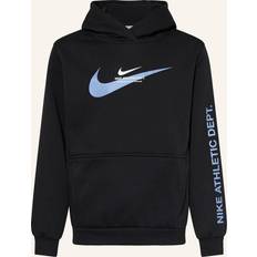 Black Hoodies Children's Clothing Nike Swoosh Hoodie Junior - Black