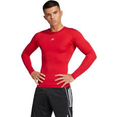 Röda Underställ adidas Techfit LS M Träningströja - Unisex
