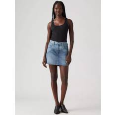 Levi's Dame Nederdele Levi's Icon Skirt Western Yoke - Blue Denim