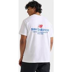 New Balance Men's Linear Logo T-Shirt - White