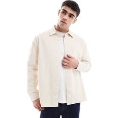 River Island XS Shirts River Island Mens Relaxed Fit Overdyed Shirt - Ecru