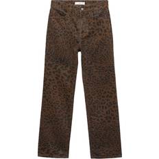 Bruna - Dam Jeans Mango Leonie Dam Straight Jeans - Dark Brown
