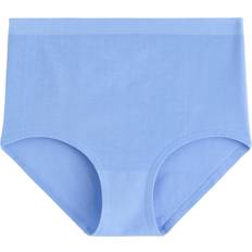 Blåa Trosor Lindex Trusser Høj Talje Uden Sømme - Light Blue