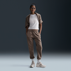 Adult - Fleece Trousers & Shorts Nike Sportswear Phoenix Fleece Women's Mid-Rise Tracksuit Bottoms - Brown