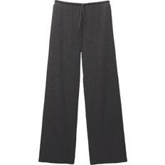 Pull&Bear Dame Bukser & Shorts Pull&Bear Koksgrå Bukser Med Vide Ben Og Tekstur - Grafit