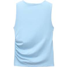 Pull&Bear Polyamide Sculpt Racer Vest - Light Blue