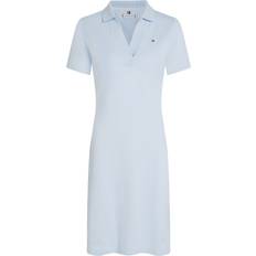 Tommy Hilfiger Bomull Klänningar Tommy Hilfiger Dam Slim Open NK Polo Klänning - Blå