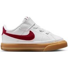 Nike Ketsjersportsko Nike Court Legacy Infant Girls' Shoe - White/Gum Yellow/Team Red