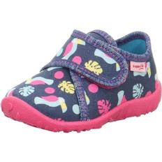 Superfit Pantoffeln Superfit Spotty Hausschuh - Dunkelblau/Mehrfarbig