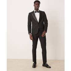 ASOS DESIGN Skinny Tuxedo Trousers - Black