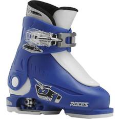 Roces 2016 Idea Adjustable Blue White Kids Ski Boots 16.0-18.5