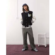 New Era Outerwear New Era LA Dodgers Floral Contrast Embroidered Varsity Jacket - Multi