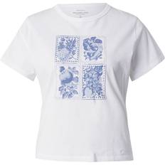 Blåa - Vuxen T-shirts Abercrombie & Fitch T-shirt Med Korta Ärmar Vit