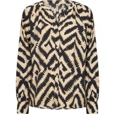 Soyaconcept Overdele Soyaconcept Bluse PIXI Skjorte - Sand/Cognac