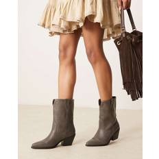 Glamorous Kängor & Boots Glamorous Gråtvättade Ankelboots I Cowboystil - Grå/A
