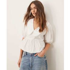 Short Blouses Miss Selfridge Collared Blouse - White