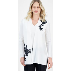 Lace Cardigans Anne Klein Floral Open Front Cardigan